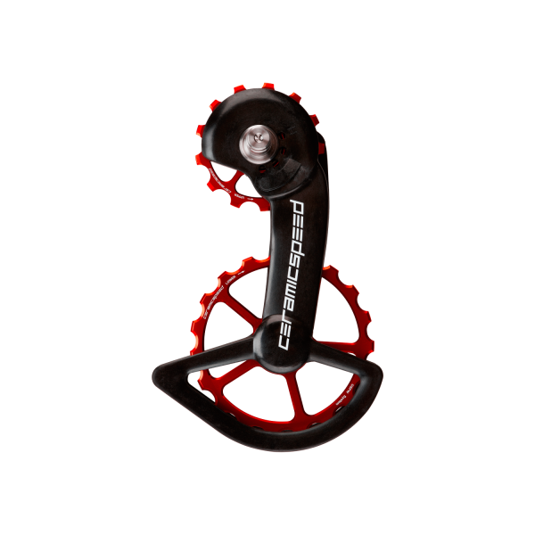 CeramicSpeed OSPW Shimano 9100/9150/8000SS/8050SS Oversized Pulley Wheel System | Coated | Red