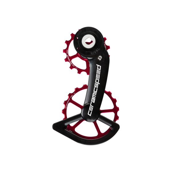 CeramicSpeed OSPW SRAM Rival AXS Oversized Pulley Wheel System | Standard | Red