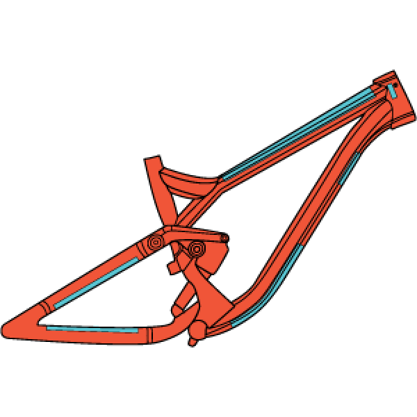 RideWrap Essential MTB rāmja aizsargss komplekts | spīdums