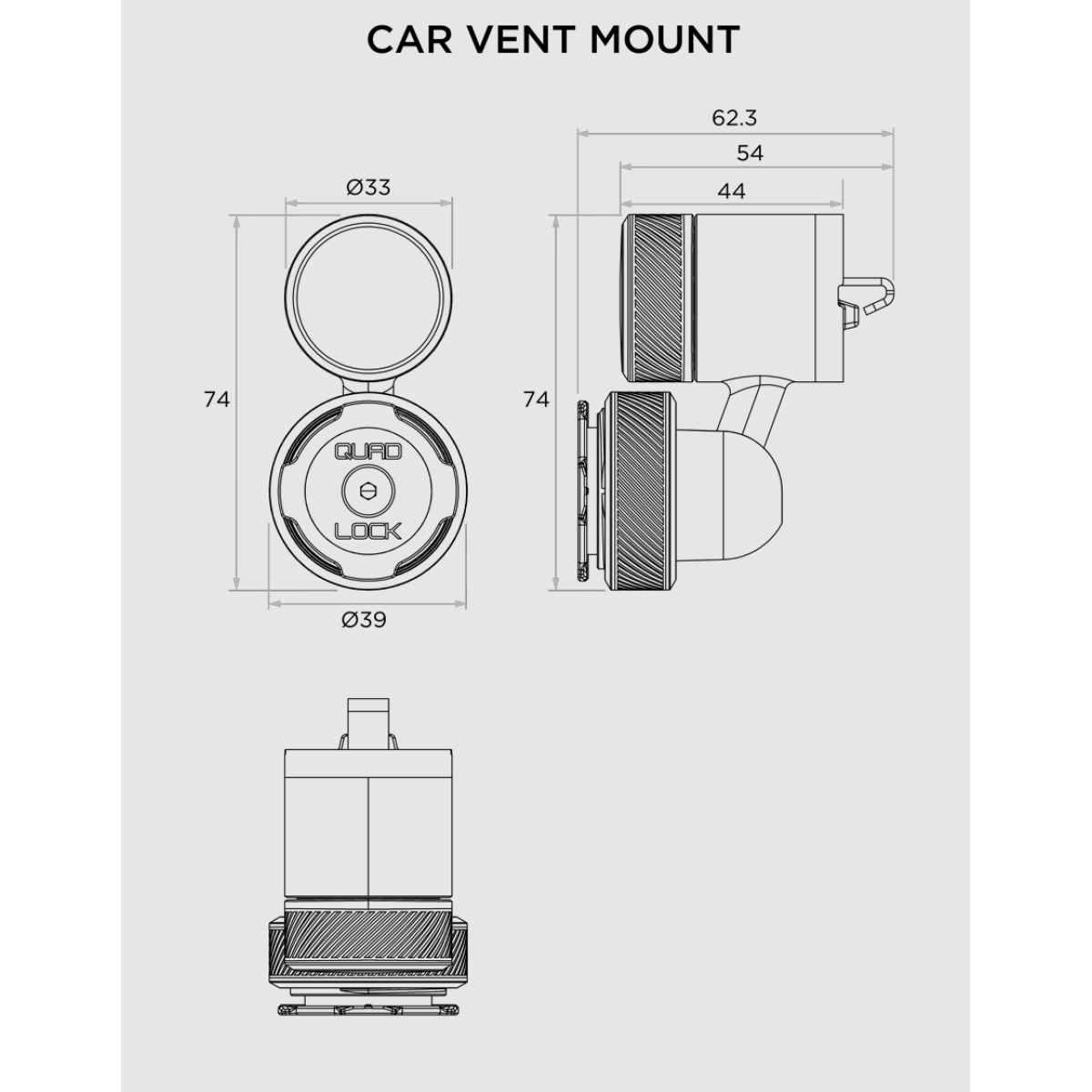 Quad Lock® Vent Mount