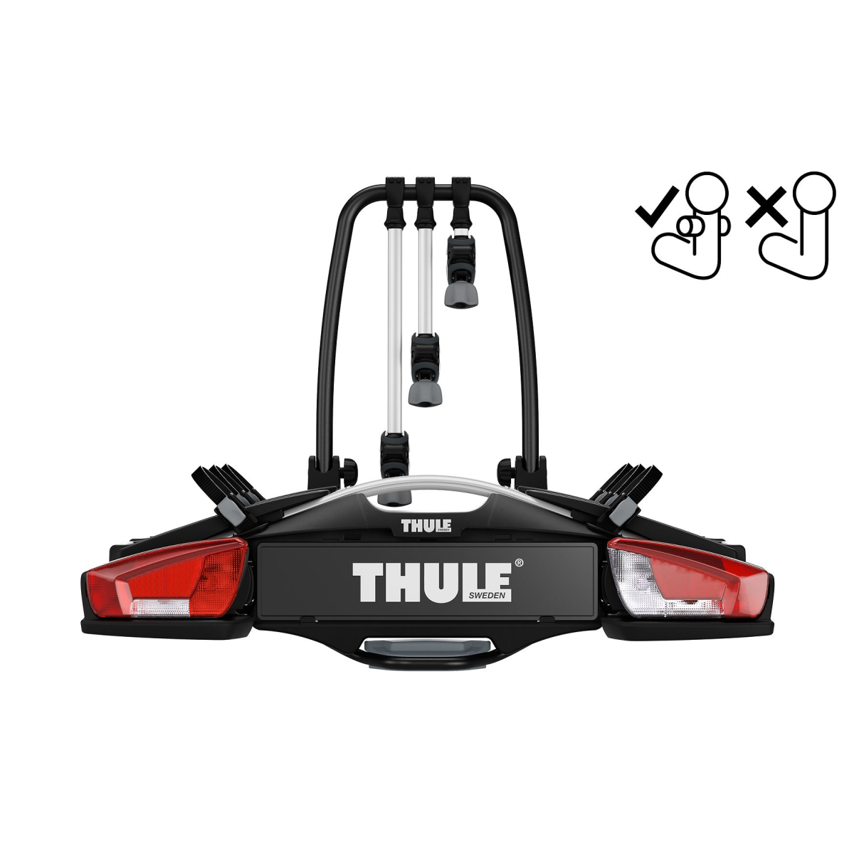 Thule VeloCompact FIX4BIKE velosipēdu turētājs| 3 velosipēdiem