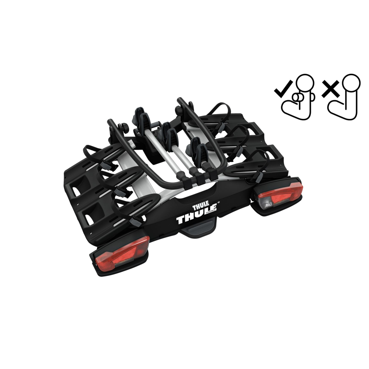 Thule VeloCompact FIX4BIKE velosipēdu turētājs| 3 velosipēdiem