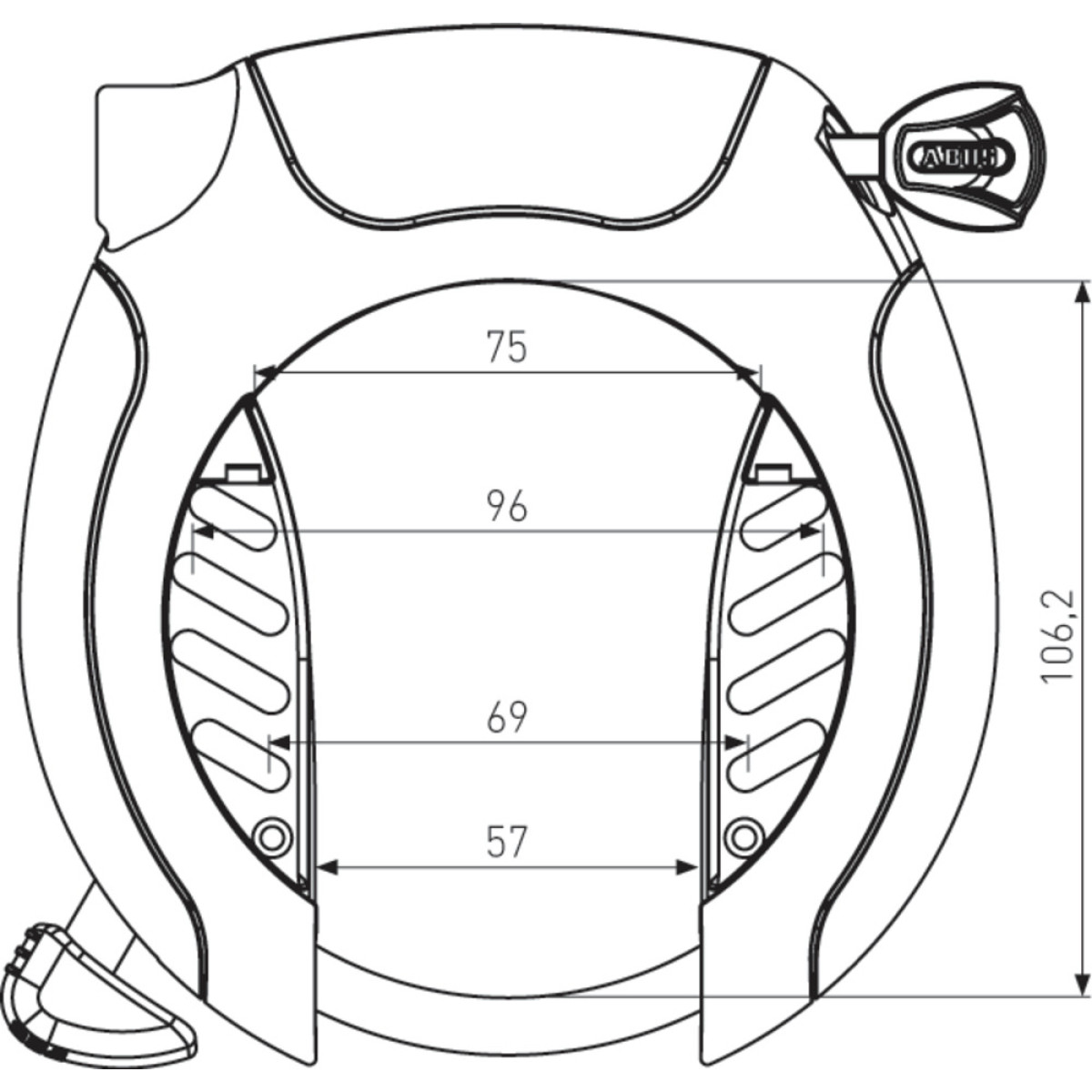 Abus Pro Shield XPlus 5955 R must raamlukk