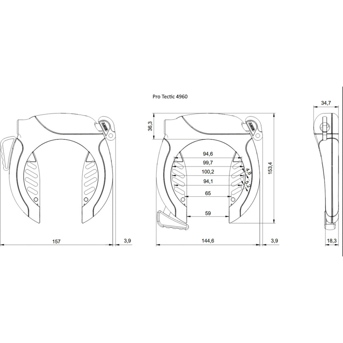 Abus Pro Tectic 4960 NR must raamlukk