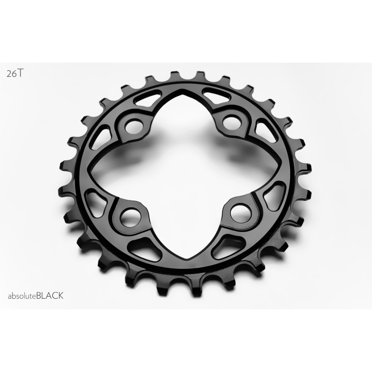 AbsoluteBlack Shimano Round hammasratas | 104 BCD | 1x12/11/10-käiguline | 1x12/11/10-käiguline
