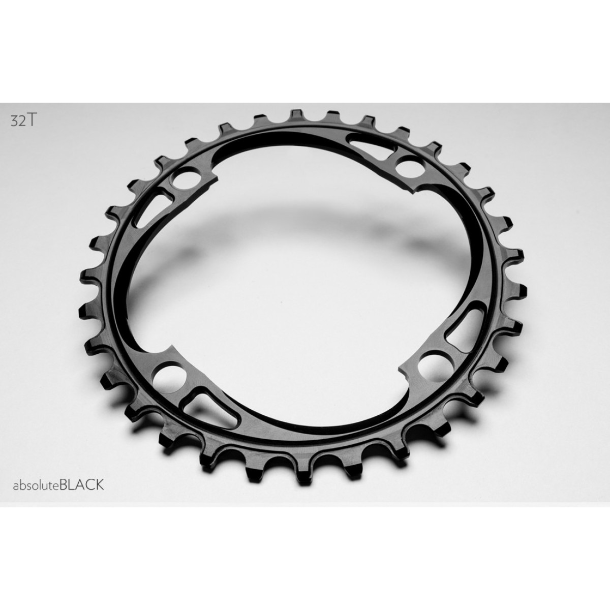 AbsoluteBlack Shimano Round hammasratas | 104 BCD | 1x12/11/10-käiguline | 1x12/11/10-käiguline