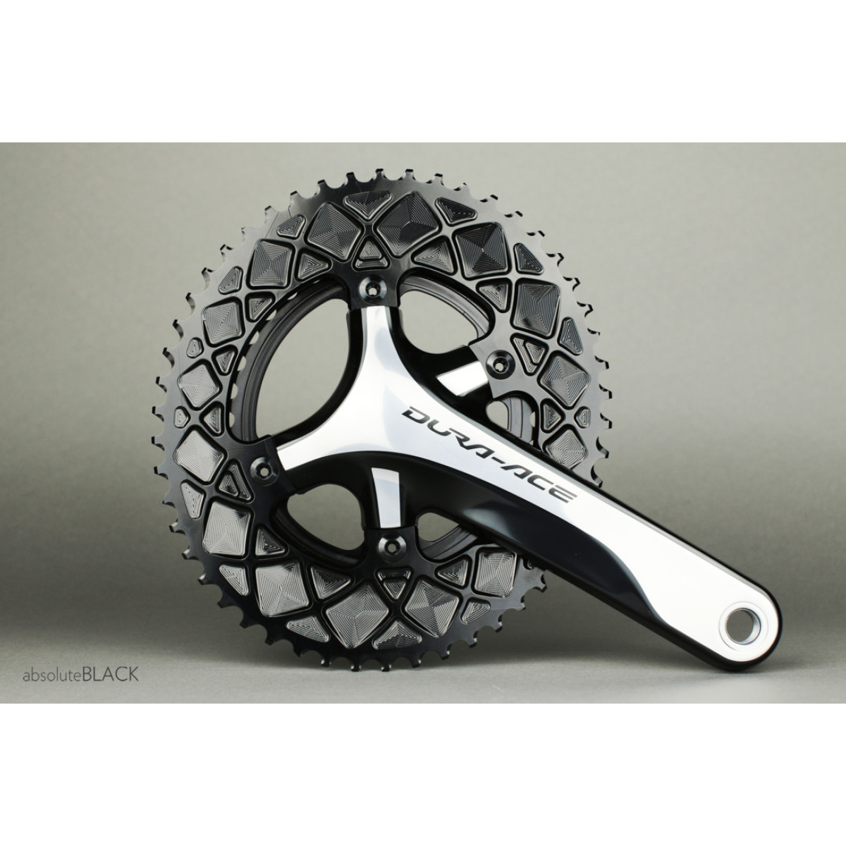 AbsoluteBlack Oval Premium Shimano zobrats | 110 BCD | 2x11/10 ātrumu