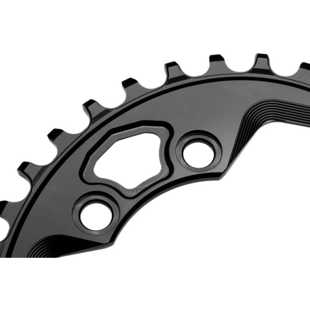 AbsoluteBlack ROTOR Oval hammasratas | 76 BCD | 1x12/11/10/9-käiguline | 1x12/11/10/9-käiguline
