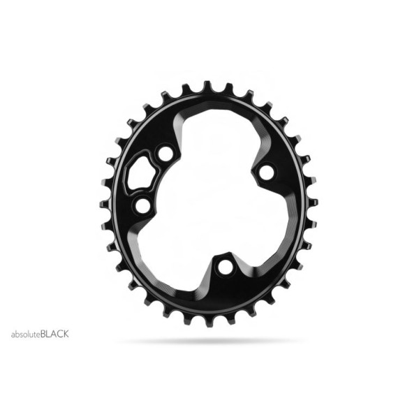 AbsoluteBlack ROTOR Oval hammasratas | 76 BCD | 1x12/11/10/9-käiguline | 1x12/11/10/9-käiguline