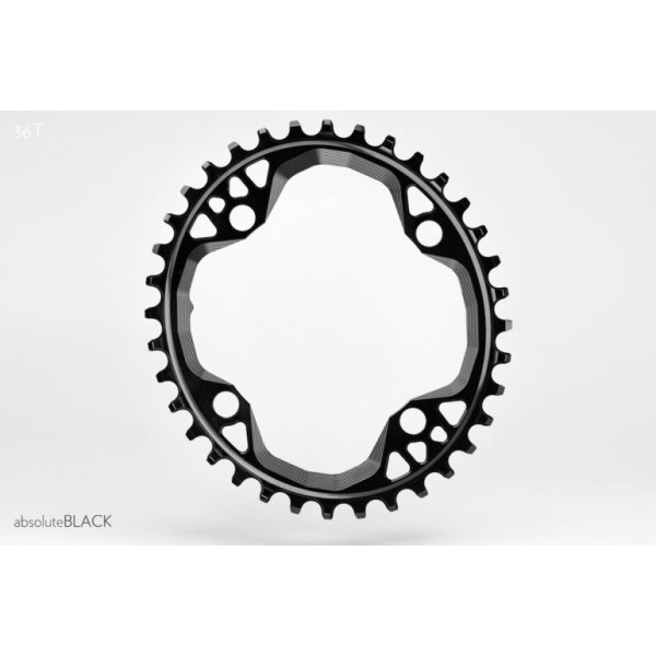 AbsoluteBlack Shimano OVAL hammasratas | 6mm Offset | 104 BCD | 1x12/11/10-käiguline | 1x12/11/10-käiguline
