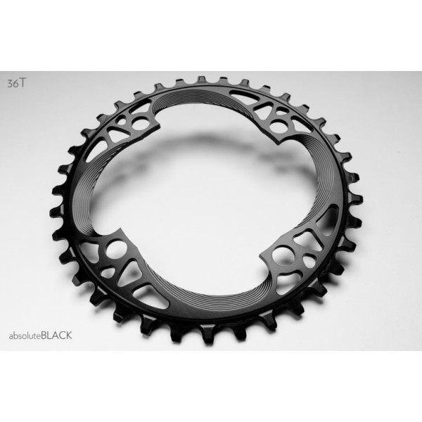 AbsoluteBlack Shimano Round hammasratas | 104 BCD | 1x12/11/10-käiguline | 1x12/11/10-käiguline