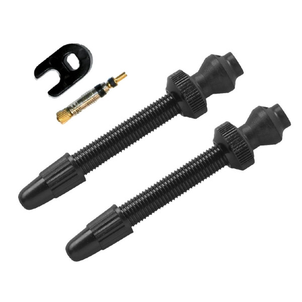 Barbieri Tubeless Valve | SV 45mm | 2 tk | Black | Black Barbieri Tubeless Valve | SV 45mm | 2 tk | Black | Black