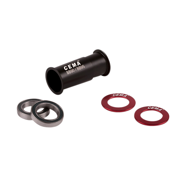 Cema keskjooks | Shimano | PressFit BB90-BB95 | Kroomitud teras | must