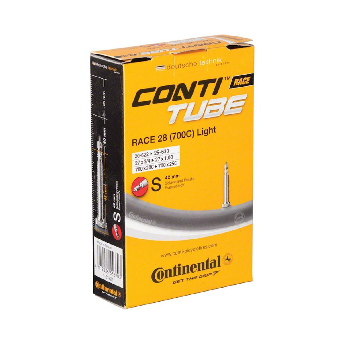Continental Race 28" Light kamera | SV | 18/25-622/630