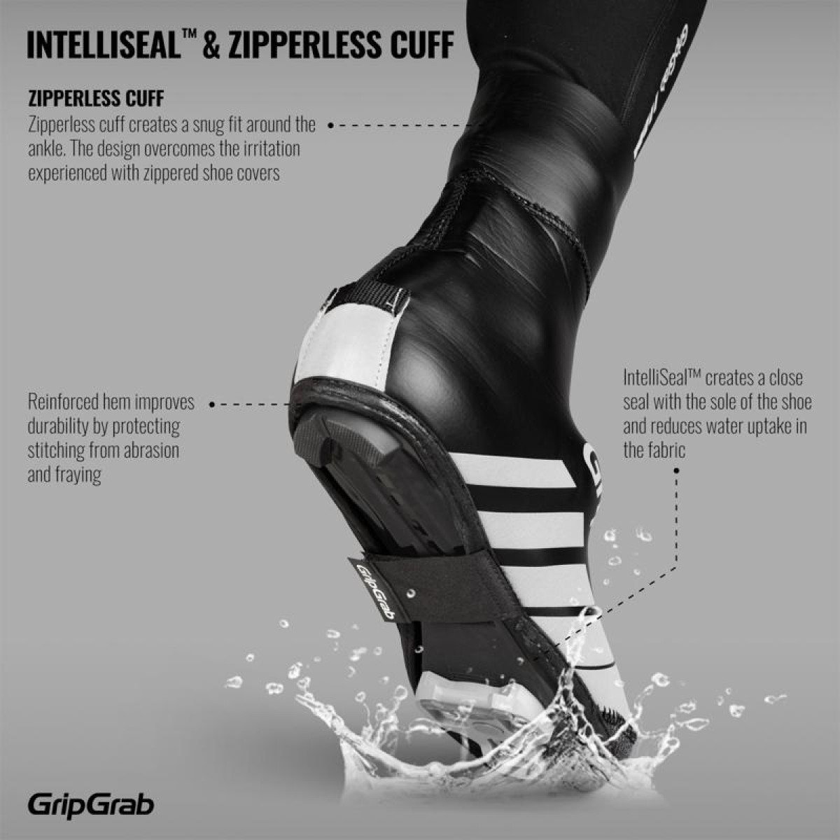 GripGrab RaceThermo Waterproof Winter Road mokasīni | Black