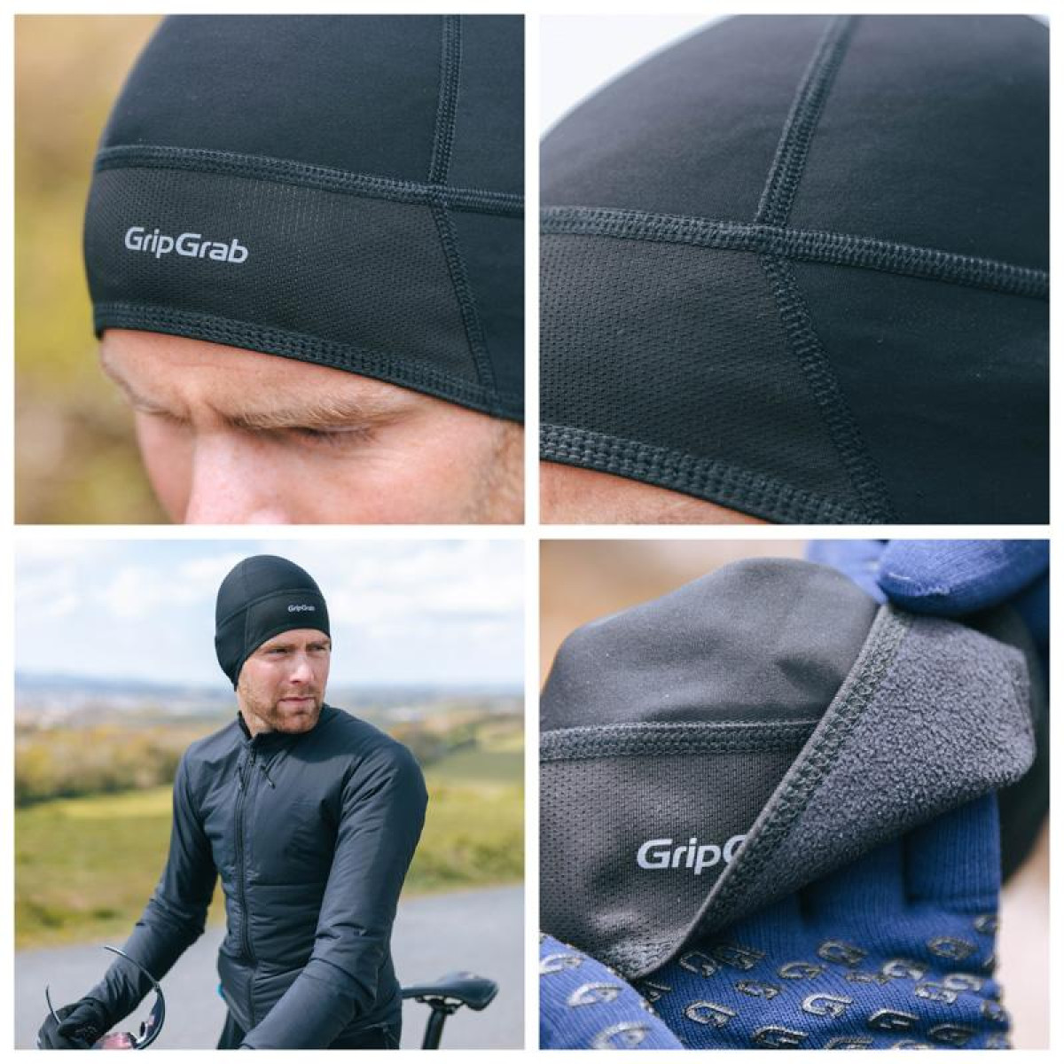 GripGrab Thermo tuulekindel talvine pealae müts | Must
