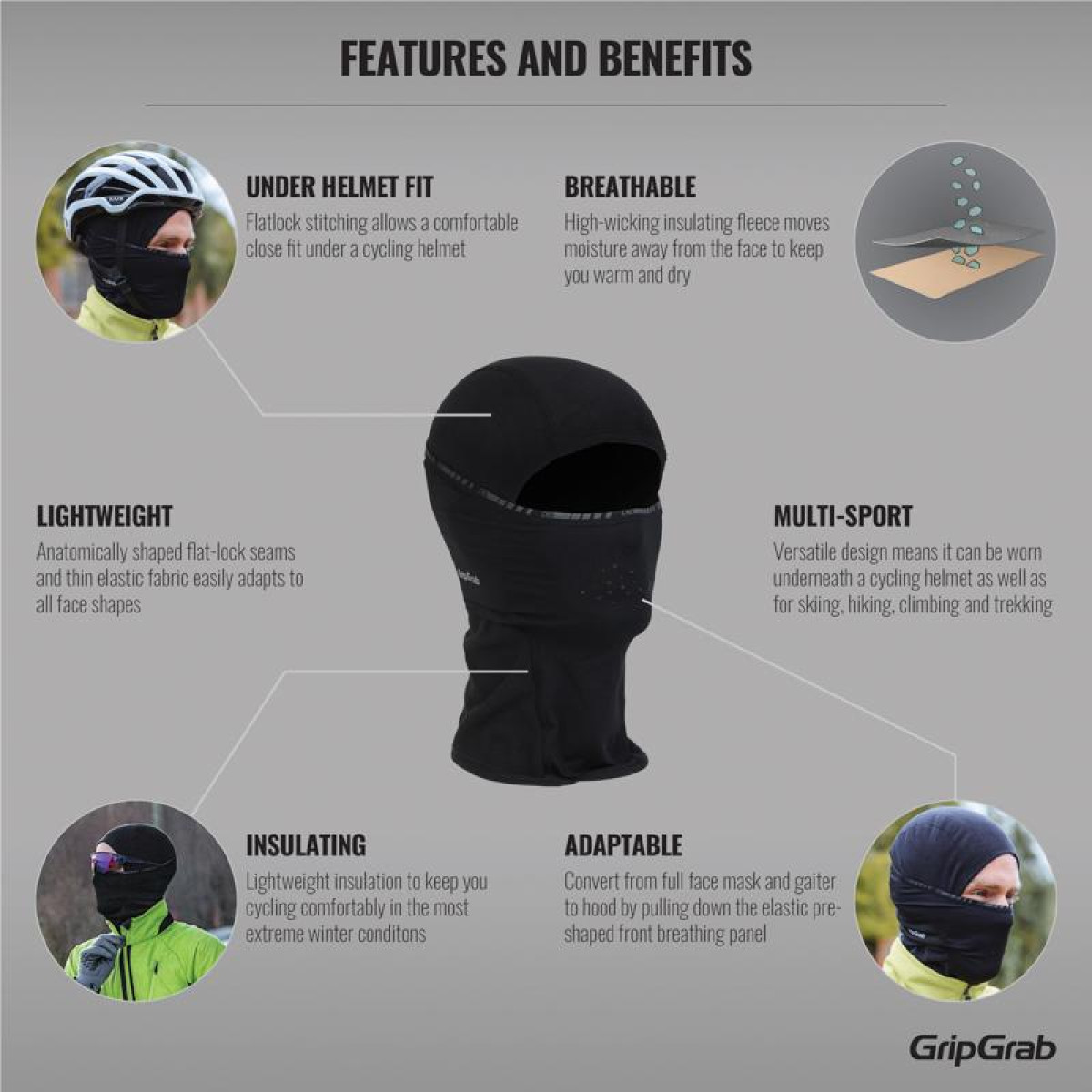 GripGrab Thermal Winter Balaclava