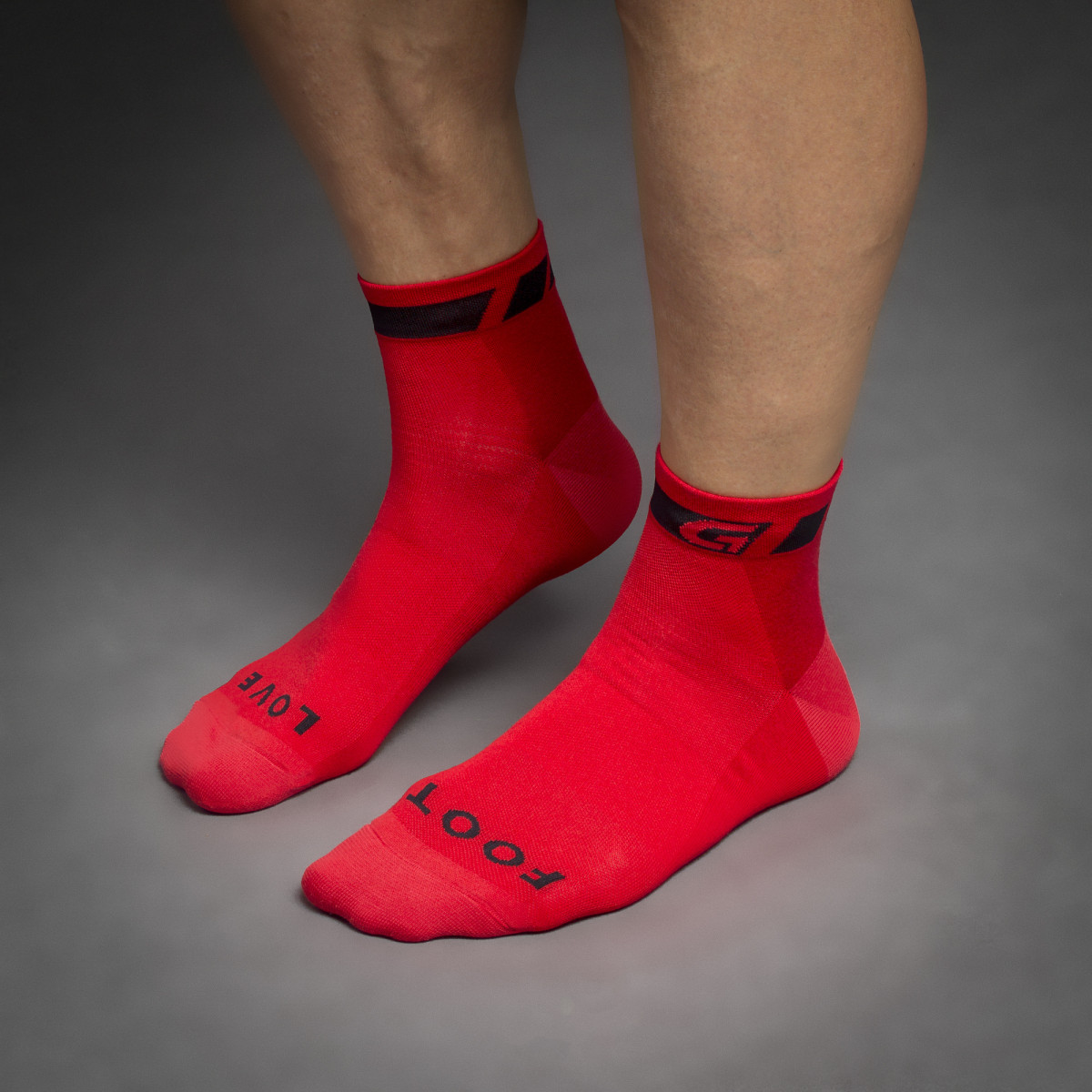 GripGrab Classic Low Cut zeķes | Sarkana
