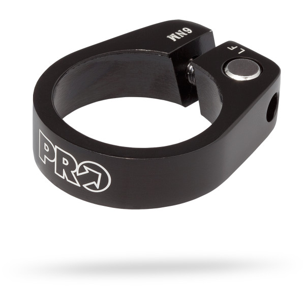 PRO Alloy sadulaposti klamber | 28.6mm | Black