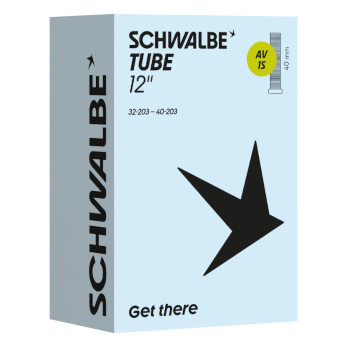 Schwalbe 12" Inner Tube 1S | AV 40 mm | 32/40-203