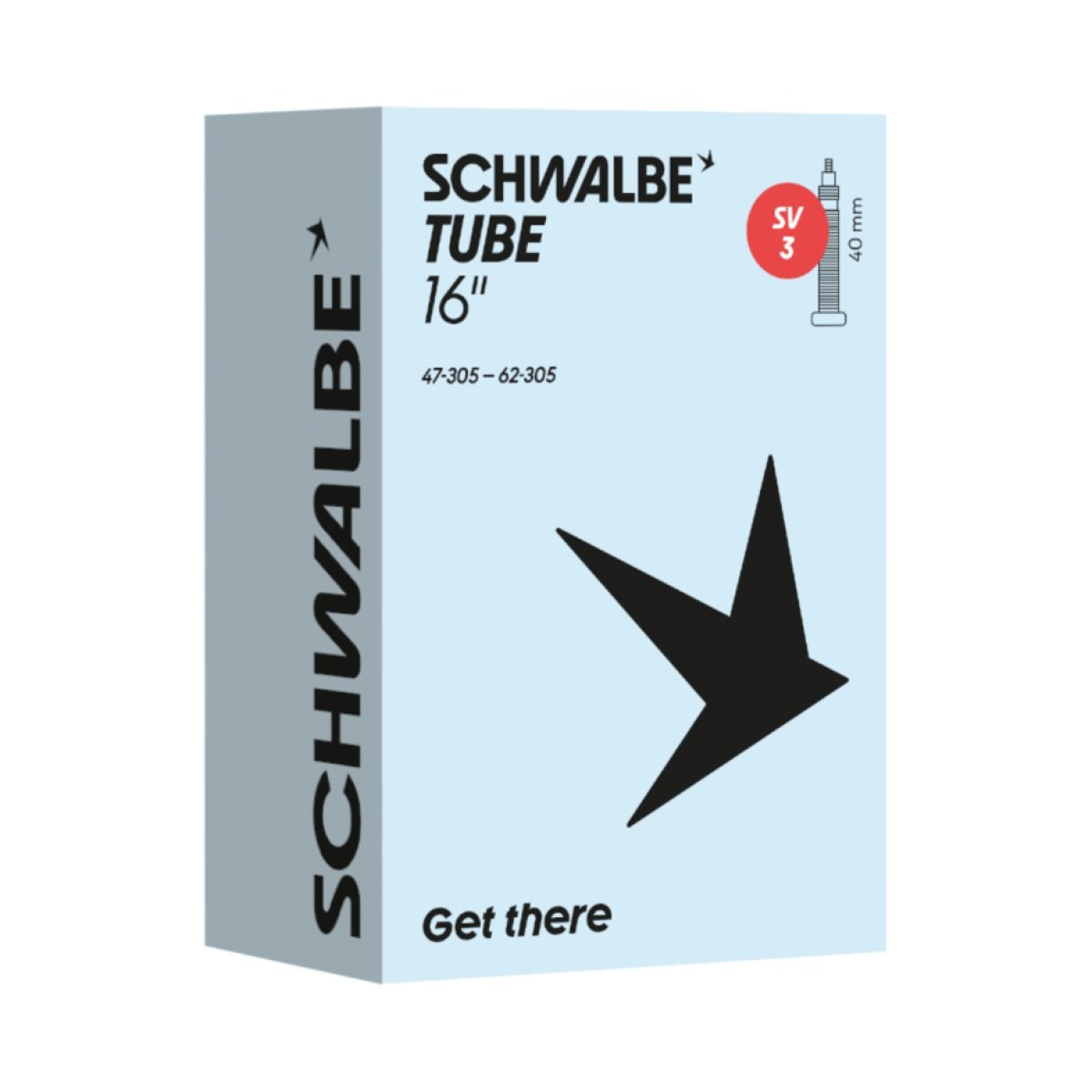Schwalbe 16" sisekumm 3 | SV 40 mm | 47/62-305