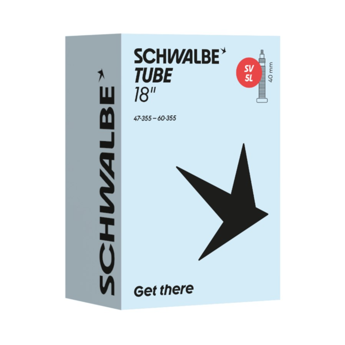 Schwalbe 18" Inner Tube 5L | SV 40 mm | 47/60-355