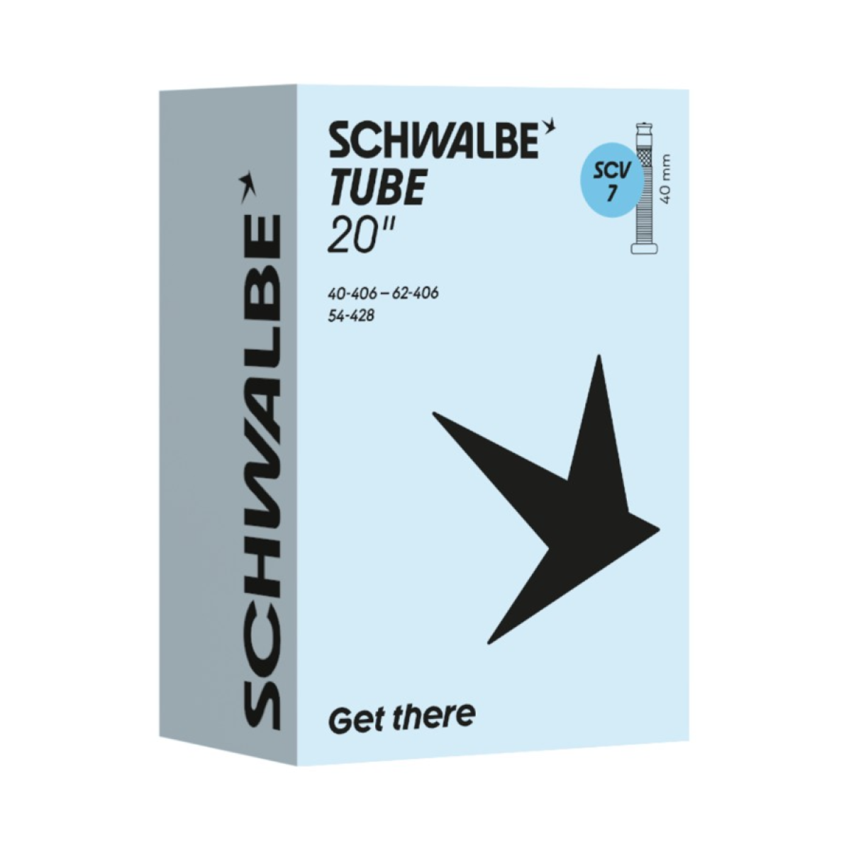 Schwalbe 20" kamera 7 | SCV CLIK Valve 40 mm | 40/62-406