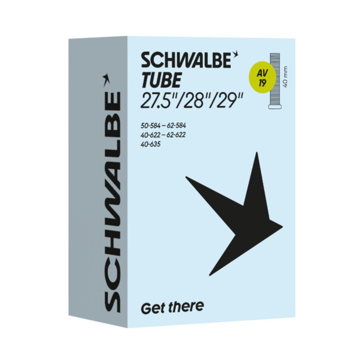 Schwalbe 27.5-29" Inner Tube 19 | AV | 40/62-584/635