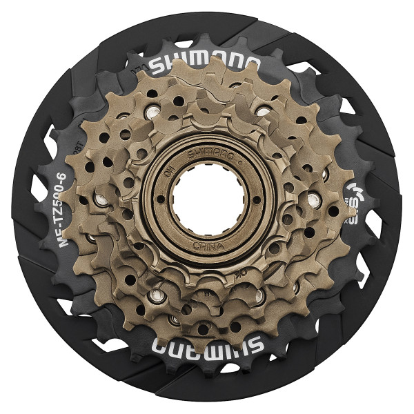 Shimano Tourney MF-TZ500-CP kassett, 6-käiguline, spiraalide kaitsega