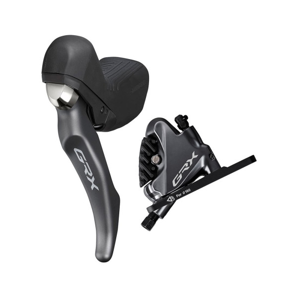 Shimano GRX ST-RX810 bremžu/pārnesumu pārslēgšanas svira ar BR-RX810 suports | Kreisā | Priekšējā