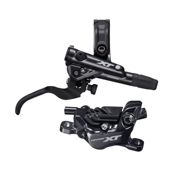 Shimano XT BL-M8100 hüdrauliline ketaspiduri hoob koos BR-M8120 sangaga | paremale | tagumisele küljele Shimano XT BL-M8100 hüdrauliline ketaspiduri hoob koos BR-M8120 sangaga | paremale | tagumisele küljele