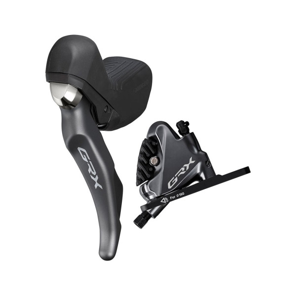 Shimano GRX ST-RX810 pārslēdzēju/bremžu rokturu komplekts ar BR-RX810 suportsmentu | 2 ātrumi | Kreisā | Priekšā