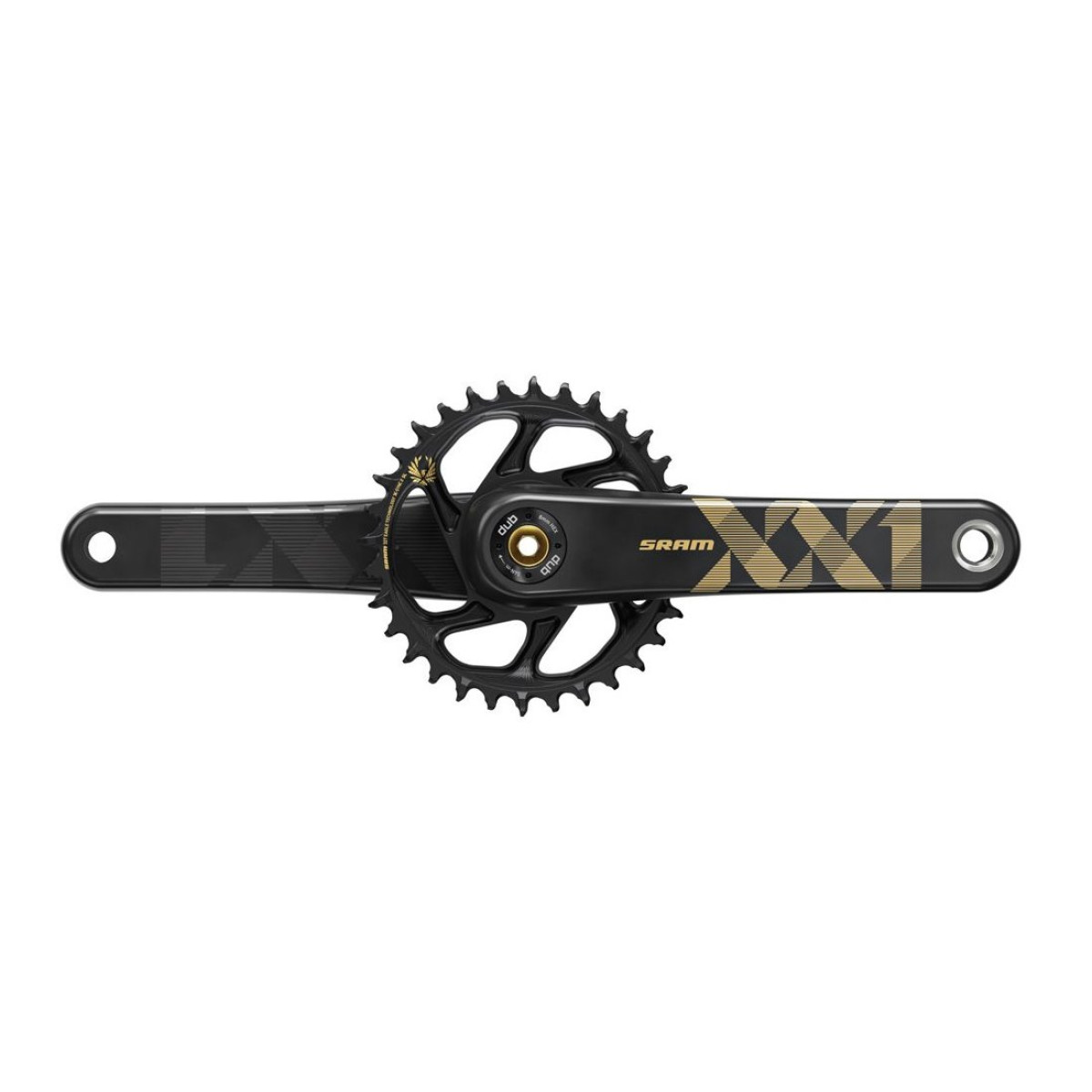 SRAM XX1 Eagle DUB Boost SL vändad | 34T, 1x12-käiguline (kuldne)