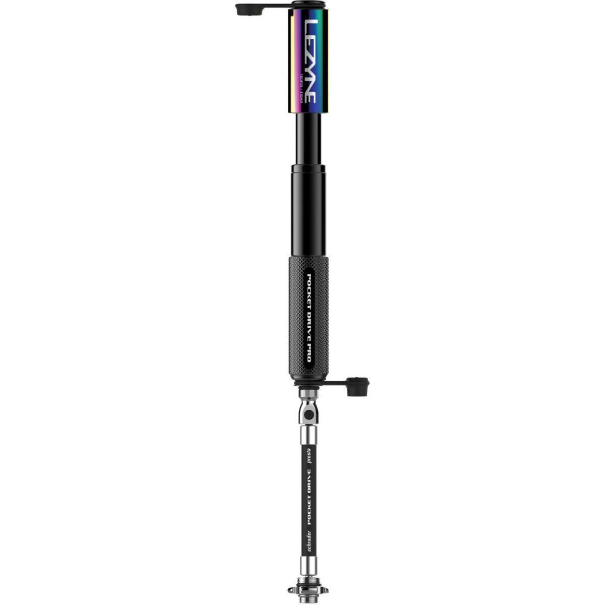 Lezyne Pocket Drive Pro Mini pumpis | Neo Metallic Black