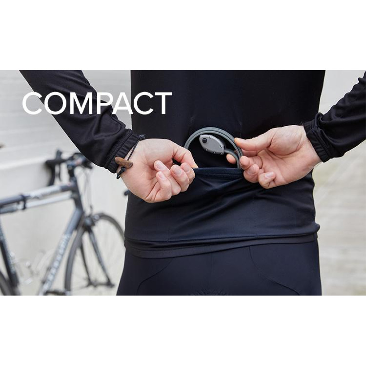 OTTOLOCK 76cm Cinch Lock jalgrattalukk | Must