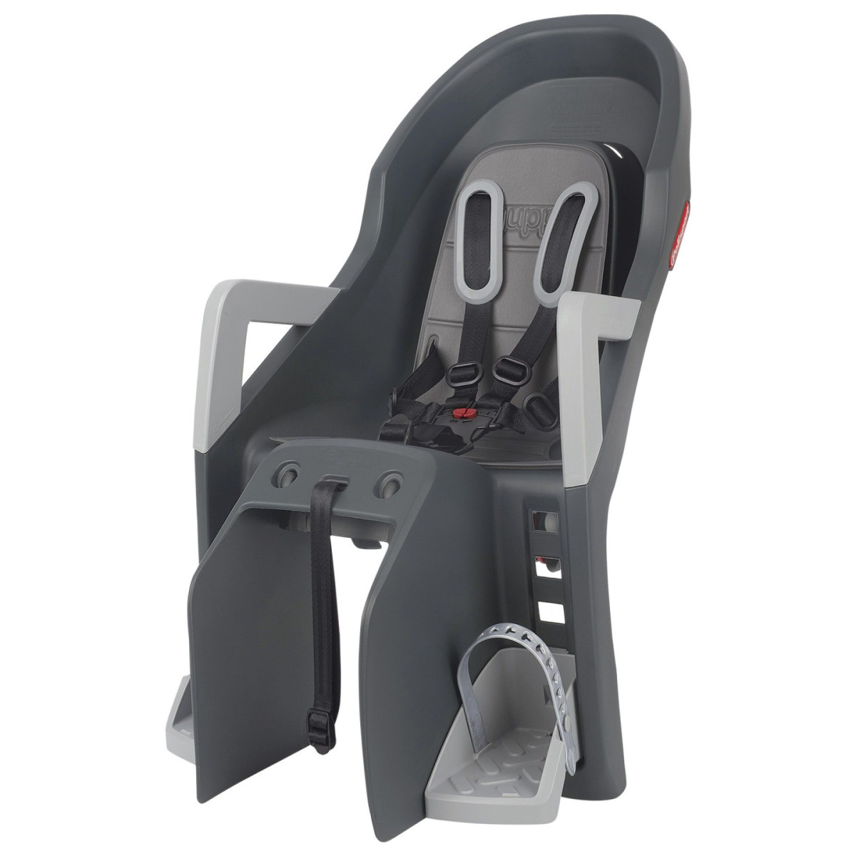 Polisport Guppy Maxi+ CFS Child Bike Seat | Dark Grey - Silver