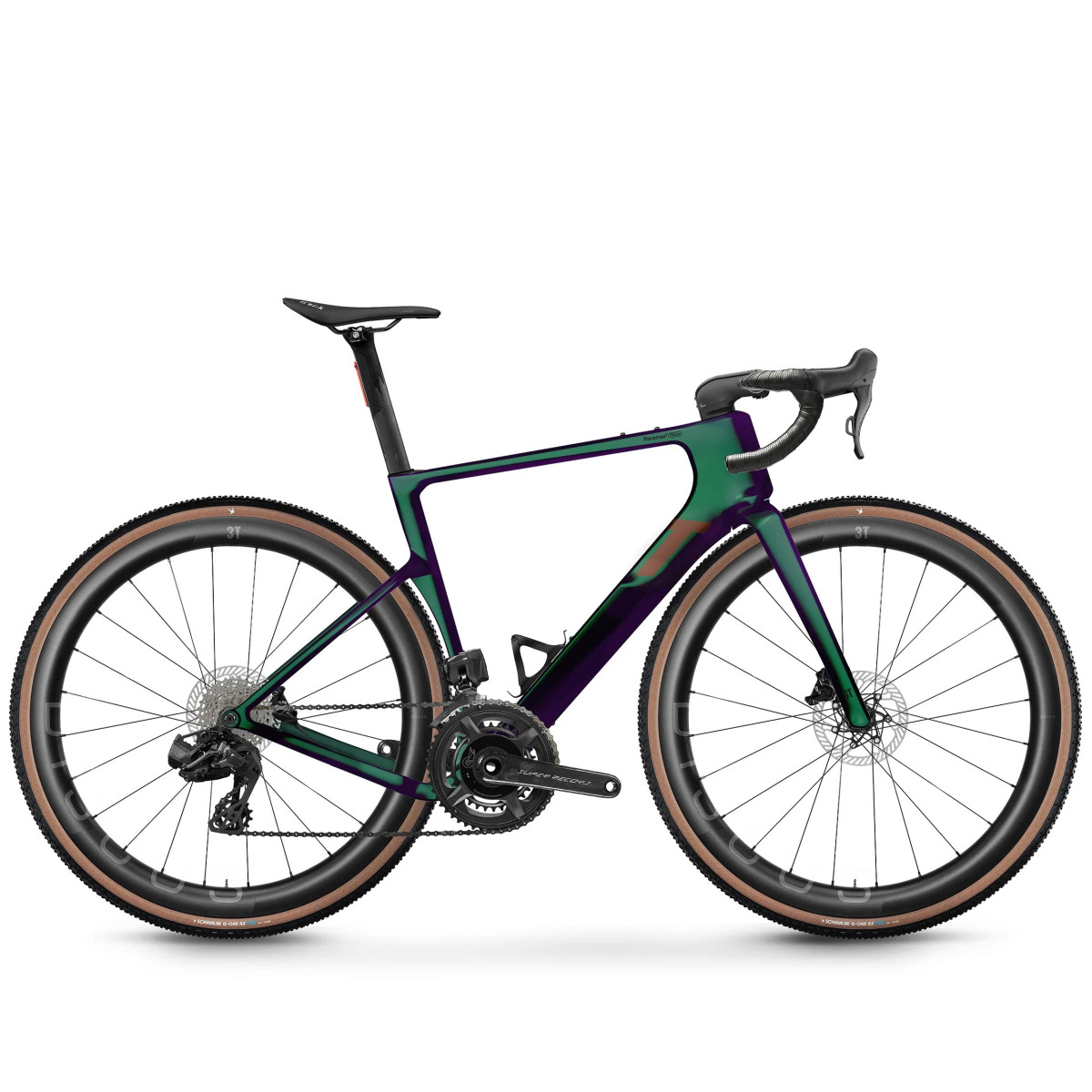 3T Racemax 2 Italia kruusaratas | Campagnolo Super Record PM 2x13 | Discus 45I40 LTD | Smeraldo