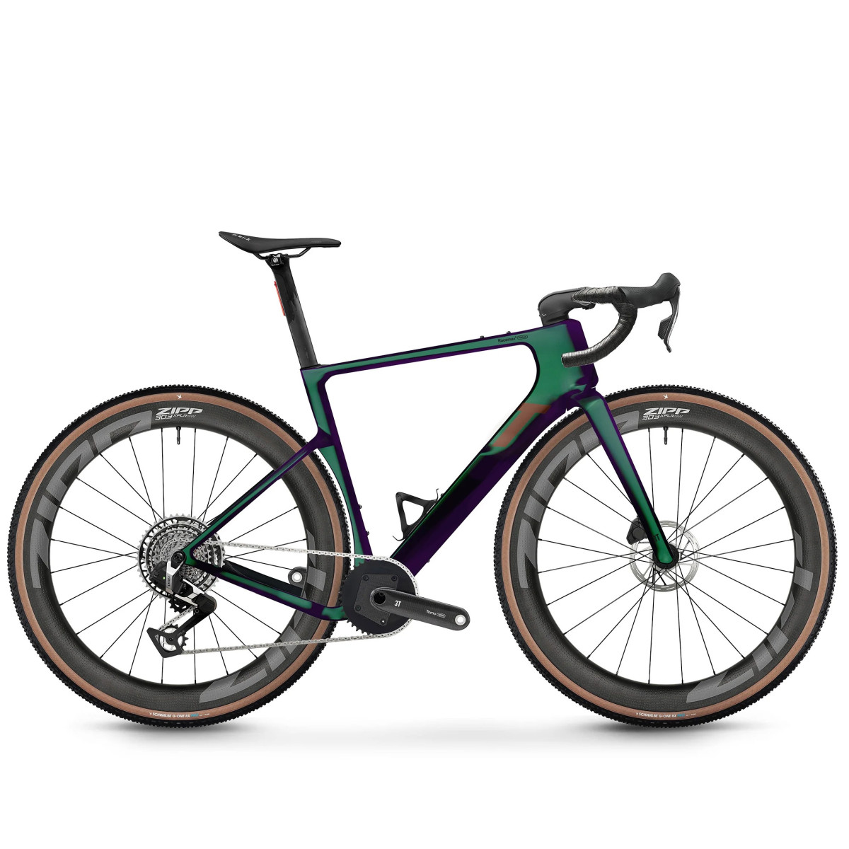 3T Racemax 2 Italia grants velosipēds | SRAM Red XPLR PM AXS Torno 1x13 | Zipp 303 XPLR SW | Smeraldo