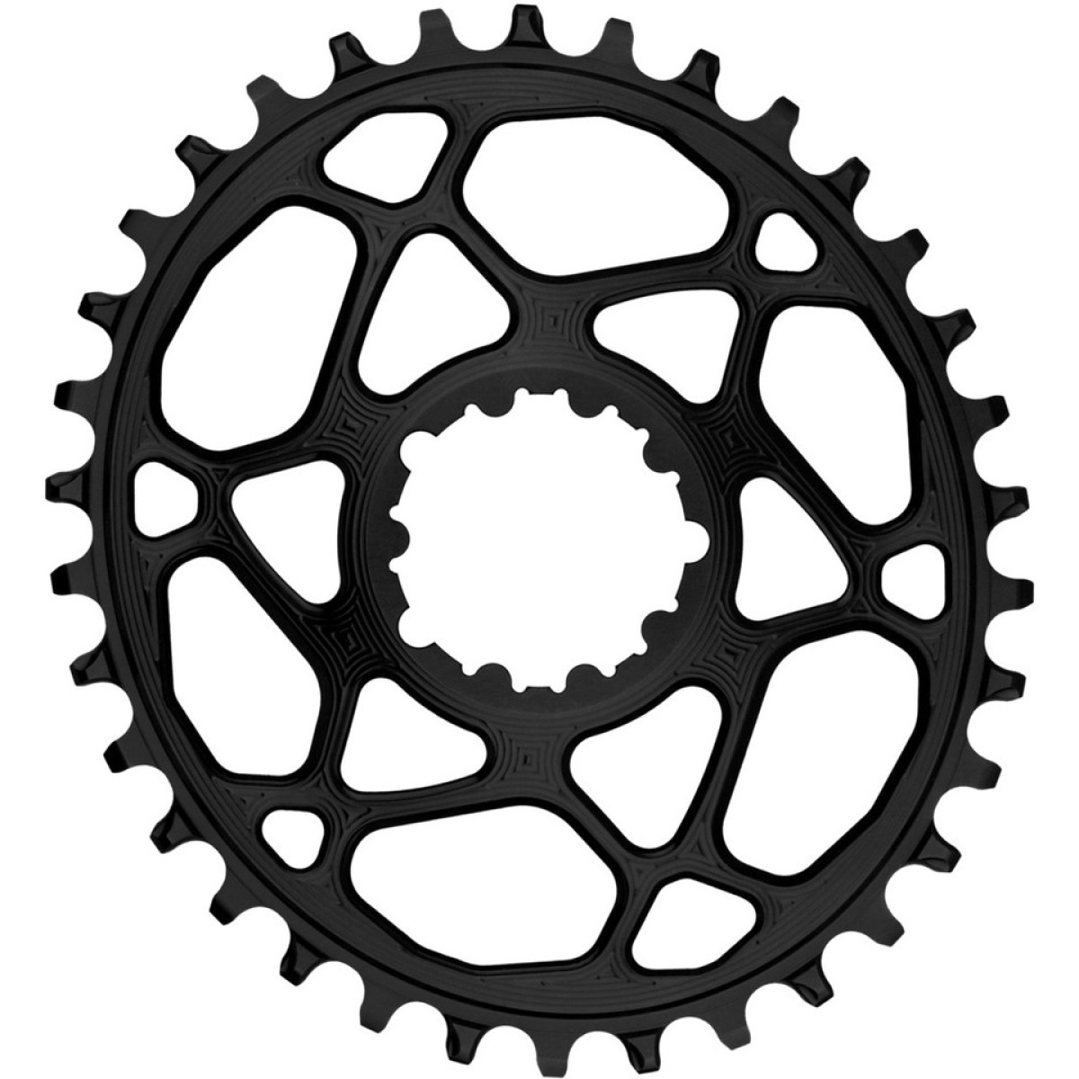 AbsoluteBlack Sram OVAL GXP zobrats | 6 mm nobīde | DM | 1x12/11/10 ātrumu | Black