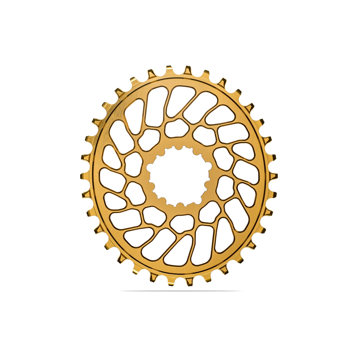 AbsoluteBlack OVAL Sram BB30 hammasratas | 0mm Offset | DM | 1x12/11/10-käiguline | Gold