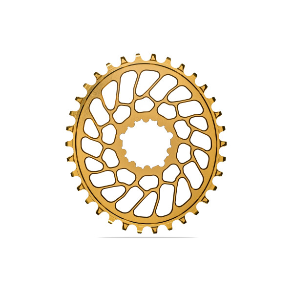 AbsoluteBlack OVAL Sram BB30 hammasratas | 0mm Offset | DM | 1x12/11/10-käiguline | Gold