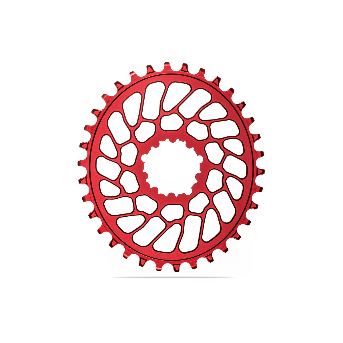 AbsoluteBlack OVAL Sram BB30 hammasratas | 0mm Offset | DM | 1x12/11/10-käiguline | Red