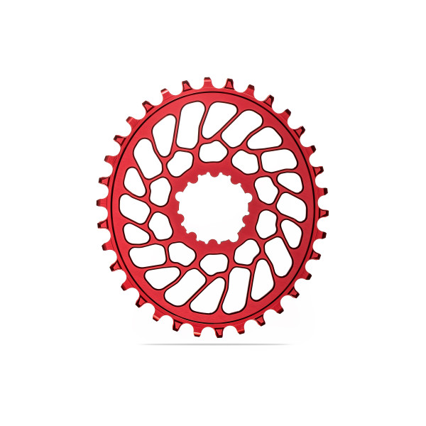 AbsoluteBlack OVAL Sram BB30 hammasratas | 0mm Offset | DM | 1x12/11/10-käiguline | Red