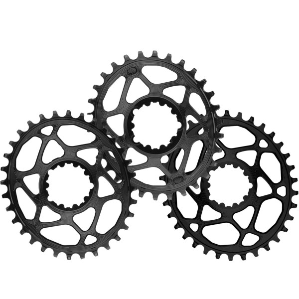 AbsoluteBlack Sram OVAL GXP hammasratas | 6mm Offset | DM | 1x12/11/10-käiguline | Black