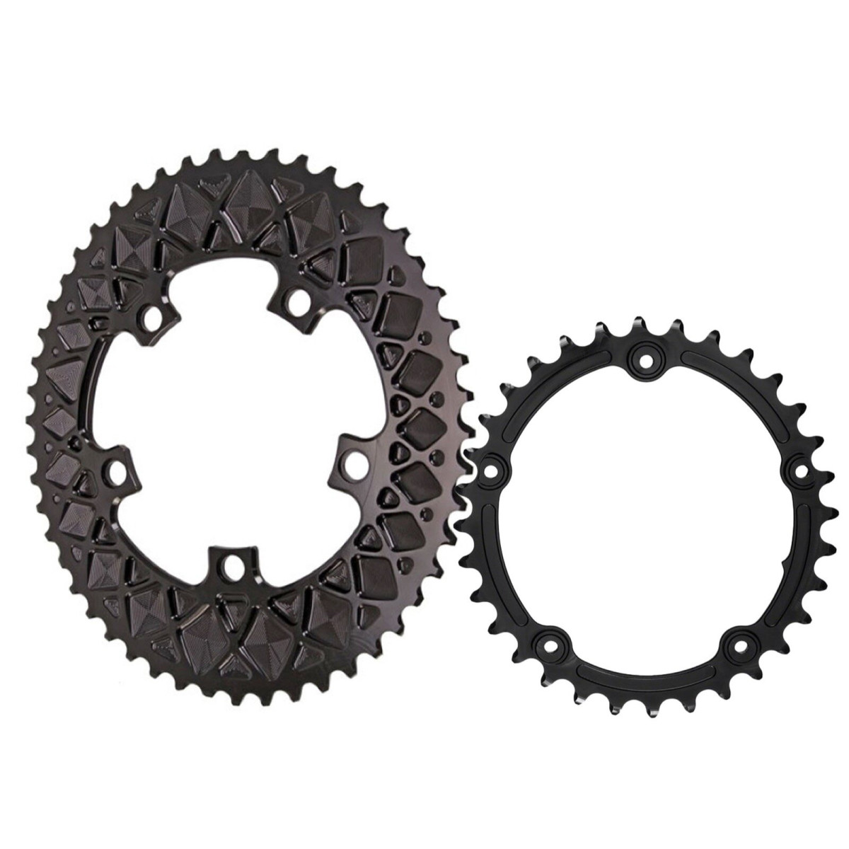 AbsoluteBlack Gravel Oval Sub-Compact hammasratas | 110 BCD | 2x11/10-käiguline