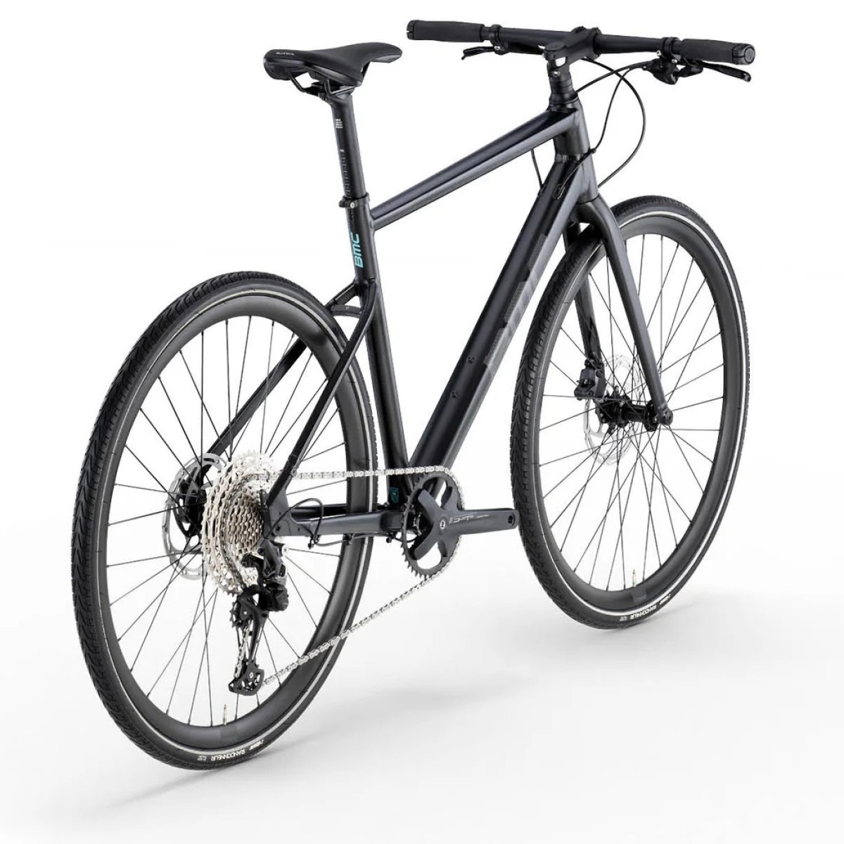 BMC Alpenchallenge AL Three Fitness Bike | Black - Petrol