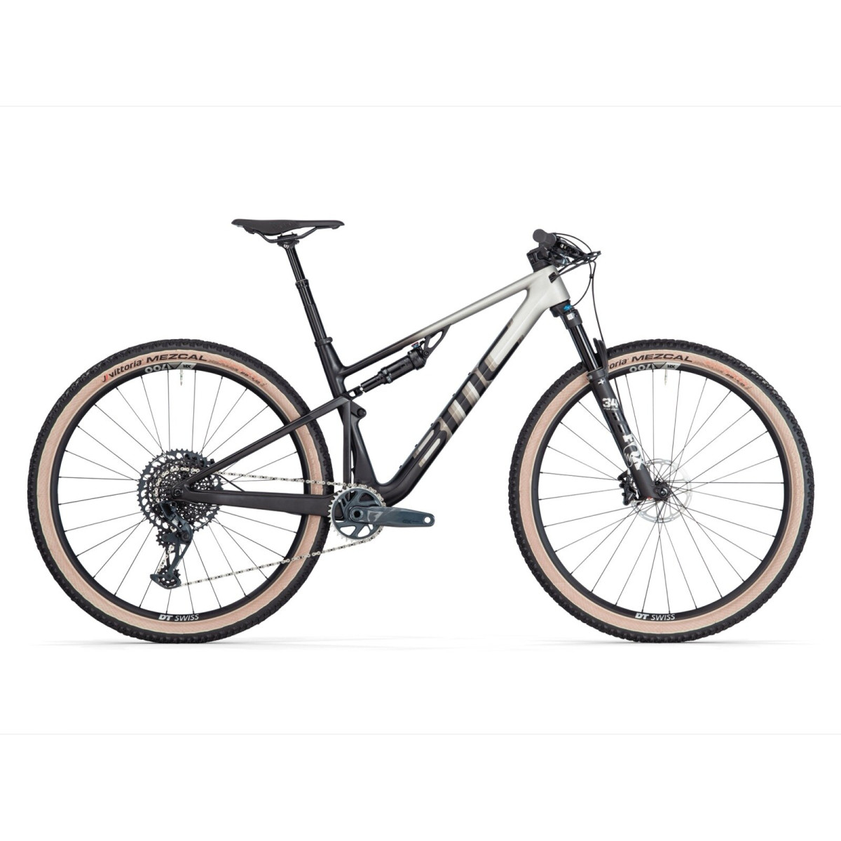 BMC Fourstroke Two kalnu velosipēds | Arctic Silver - melns