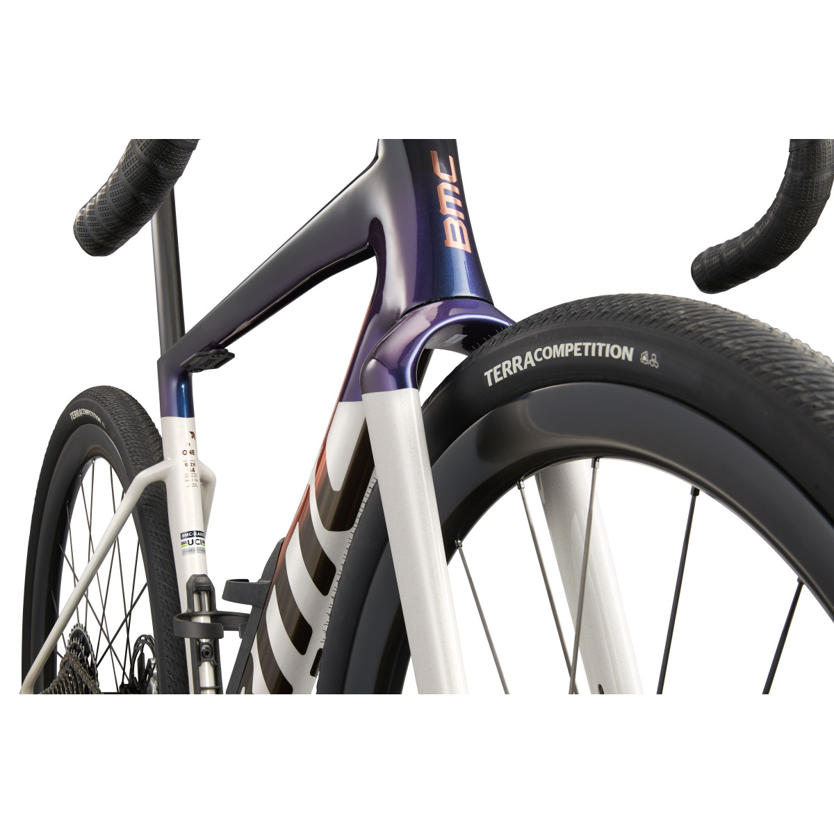 BMC Kaius 01 One grants velosipēds | Copper White - Thunder Blue