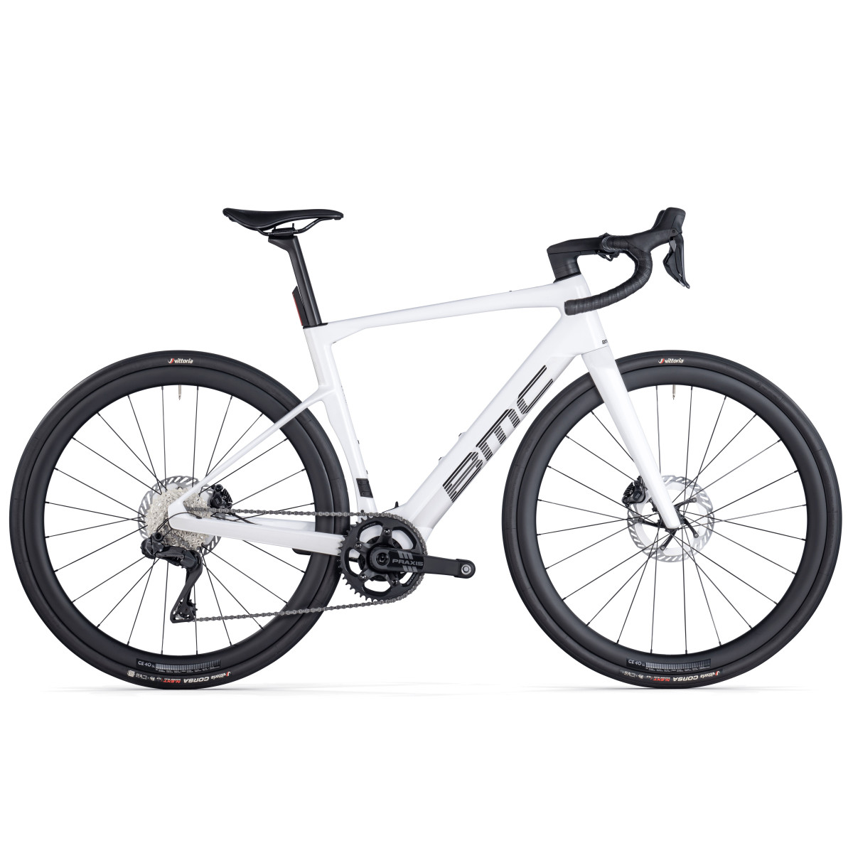 BMC Roadmachine 01 AMP One elektriskais velosipēds | Metallic White
