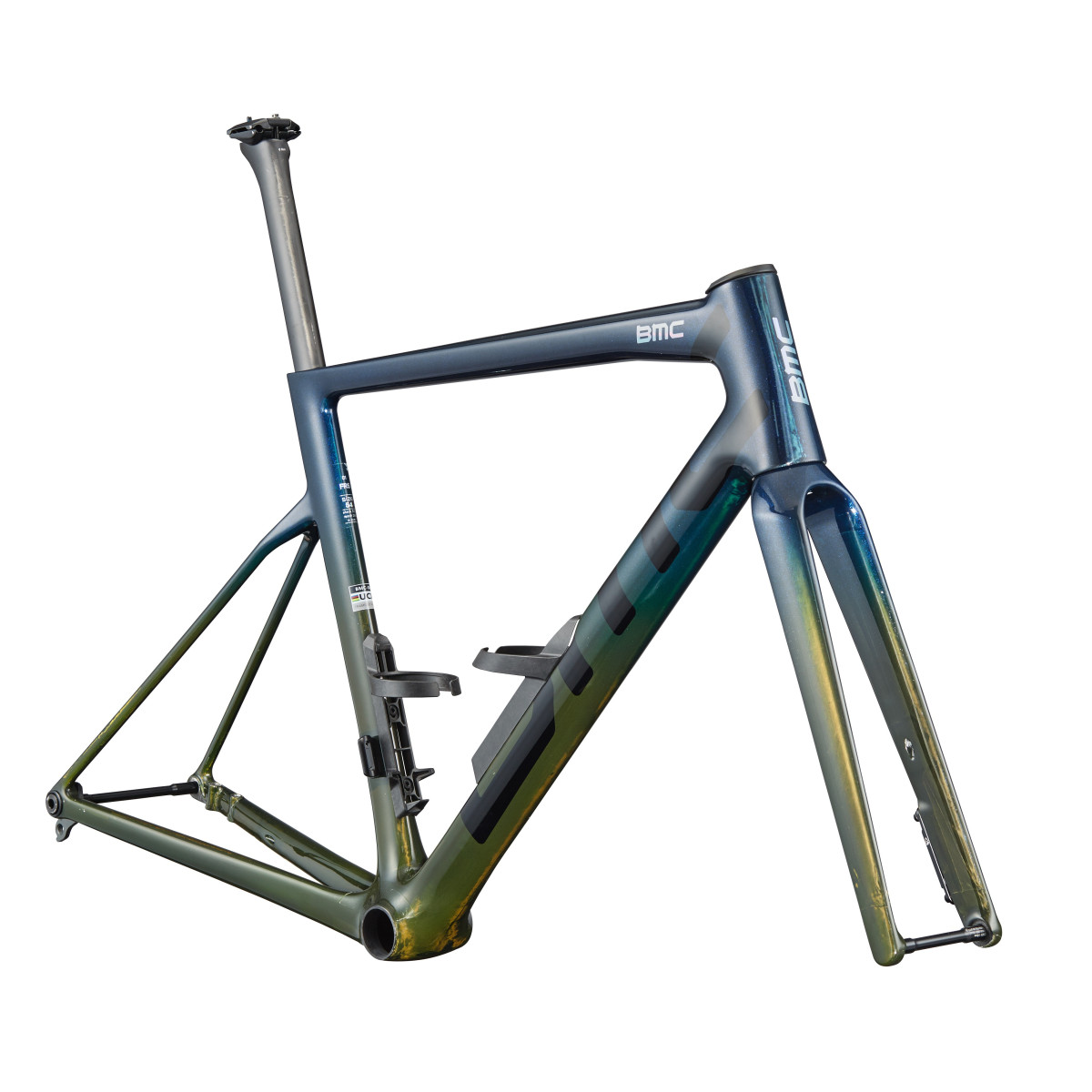 BMC Teammachine SLR 01 rāmja komplekts | Blue Glitter Carbon - Lime Carbon